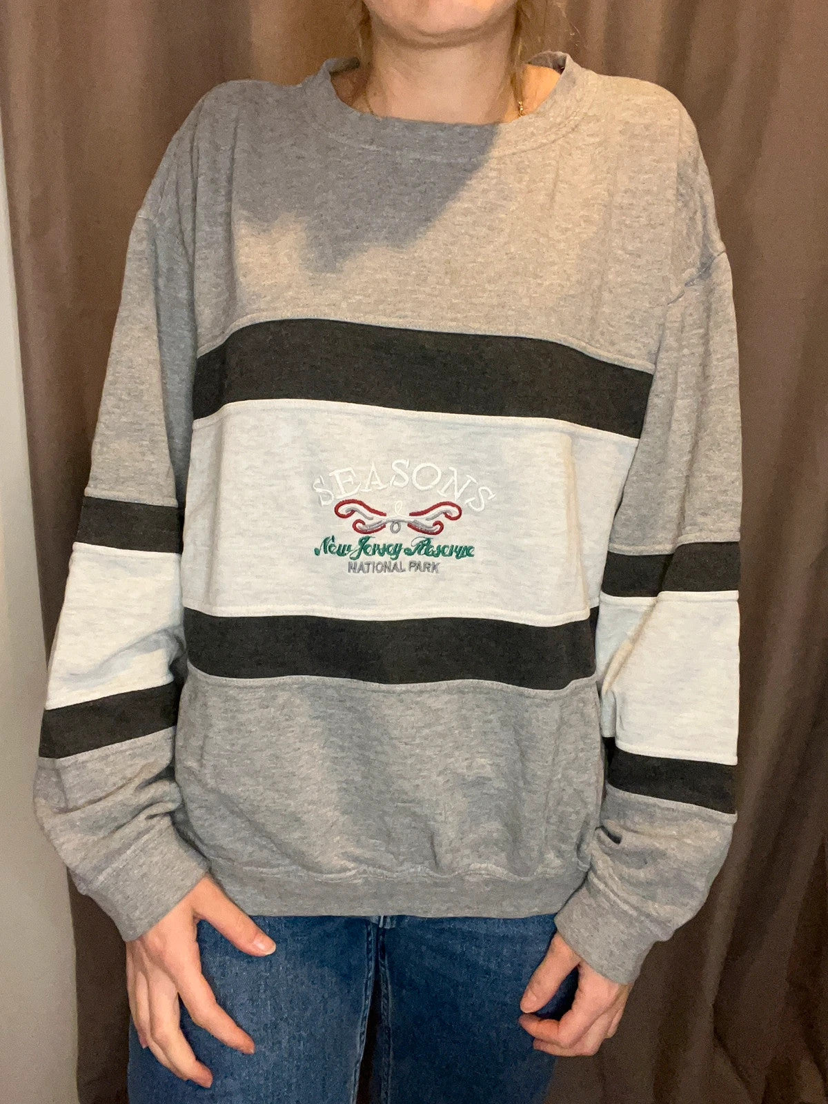 Sweat vintage avec broderie