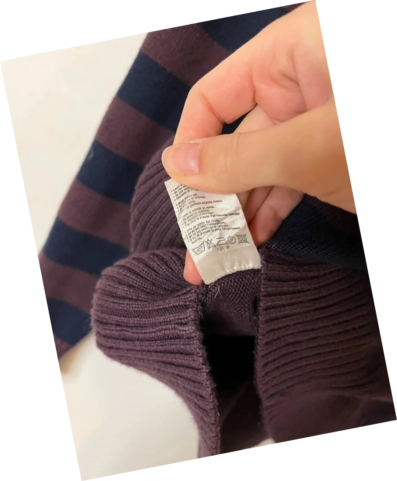 Pull Lacoste rayé col rond