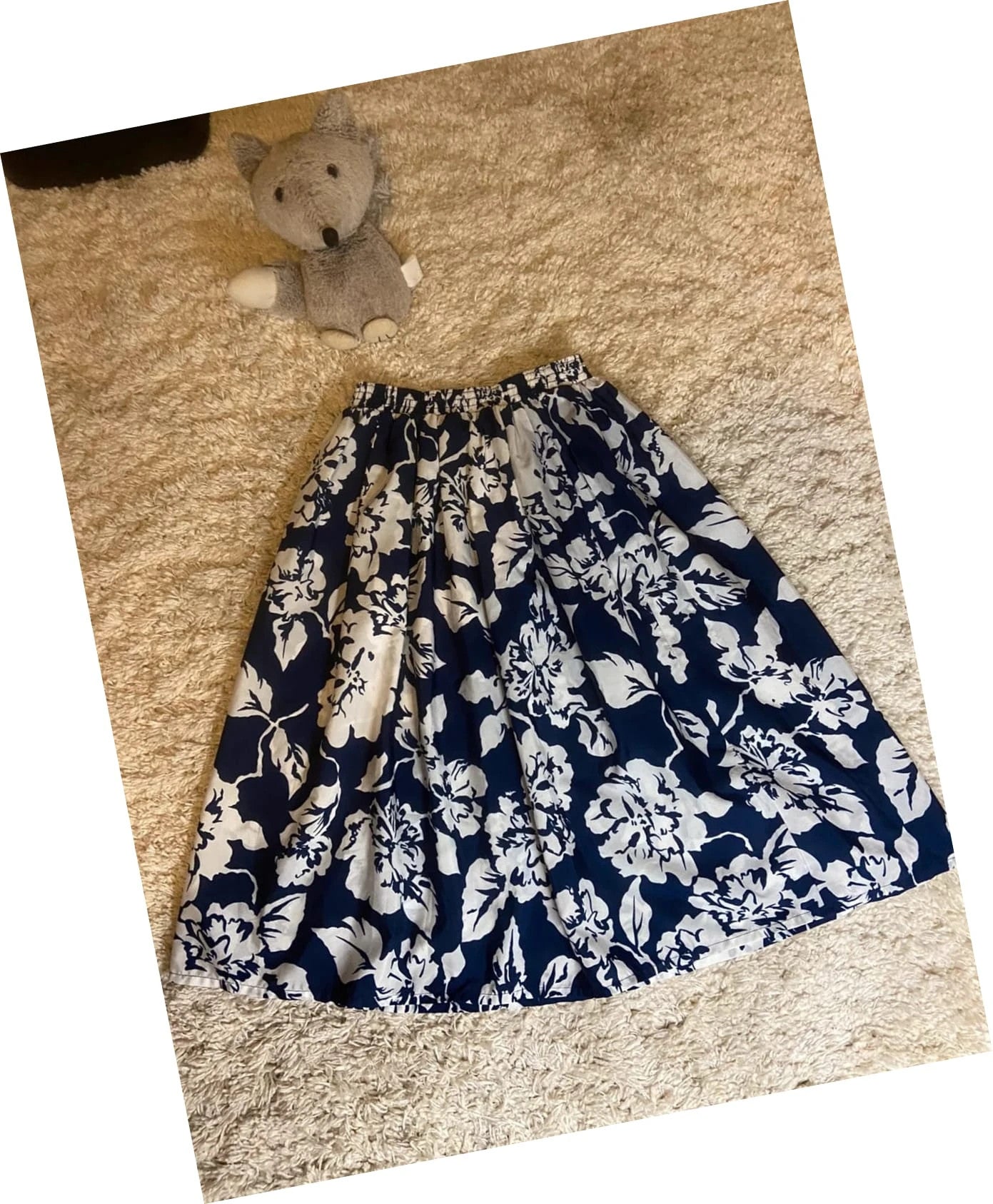 Jupe à fleurs Damart vintage