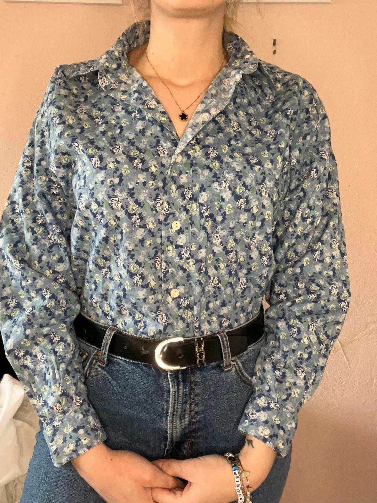 Chemise Nafnaf vintage Ă fleurs