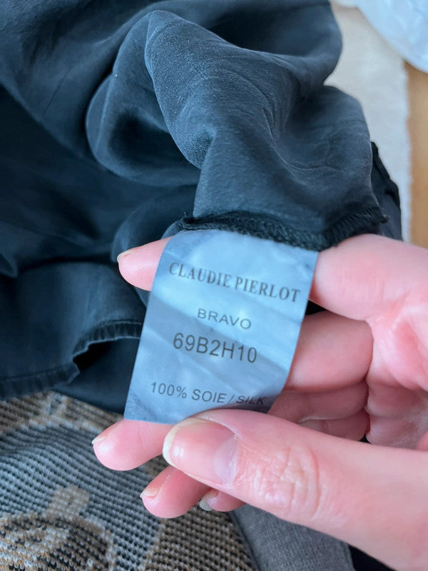 Blouse en soie avec un noeud dans le dos Claudie Pierlot