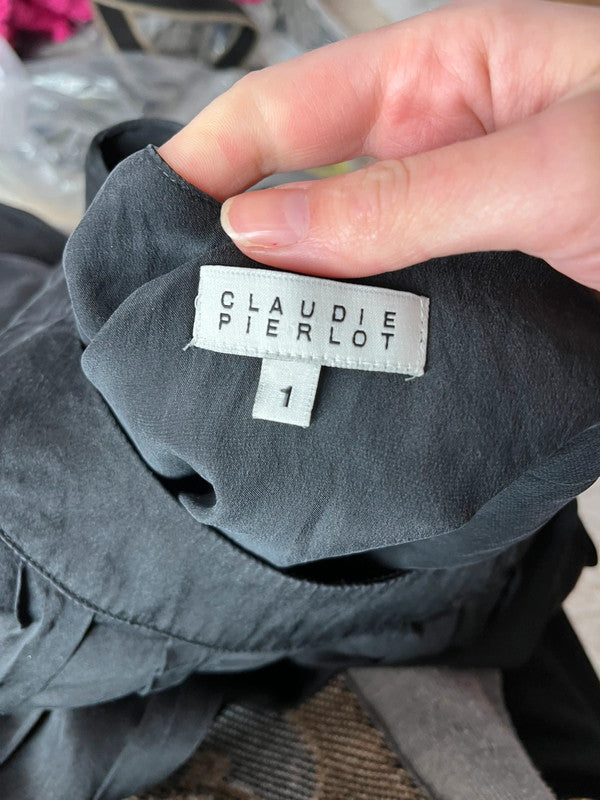 Blouse en soie avec un noeud dans le dos Claudie Pierlot