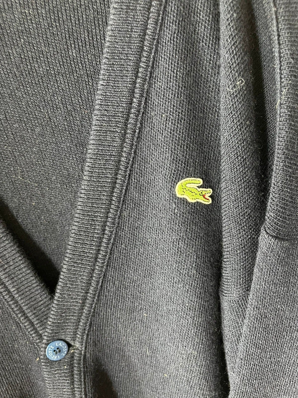 Cardigan Lacoste vintage bleu marine