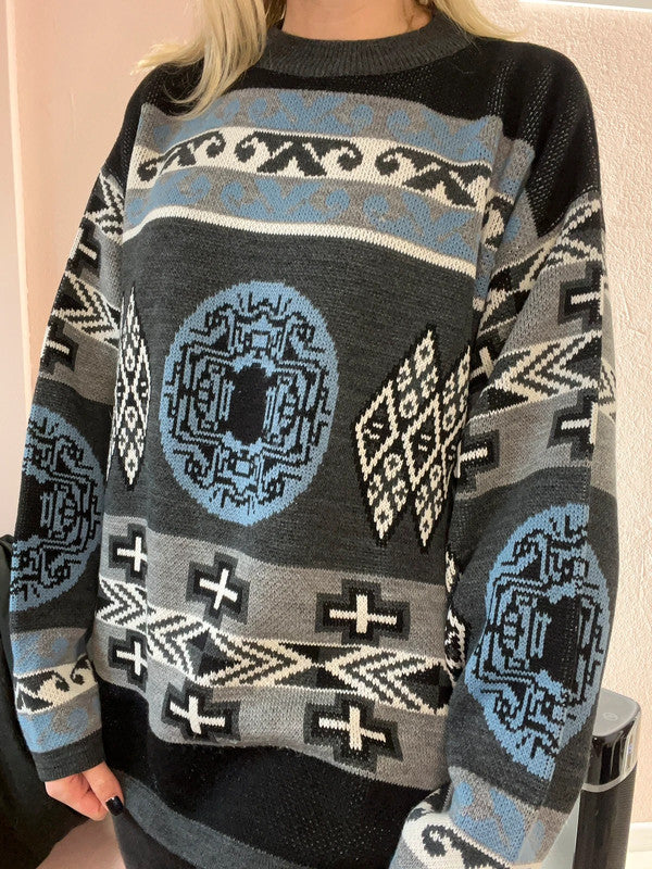 Magnifique pull vintage style surfer 90’s