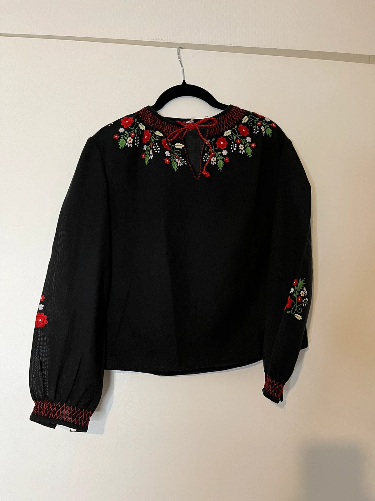 Magnifique blouse bohème hongroise brodée traditionnelle
