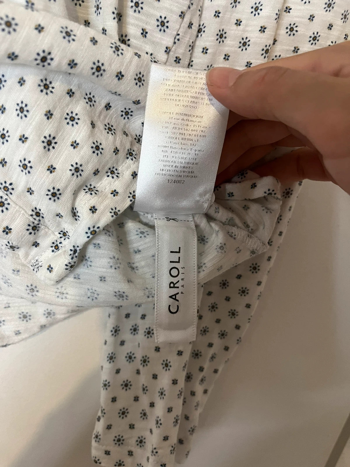 Chemisier Caroll en coton