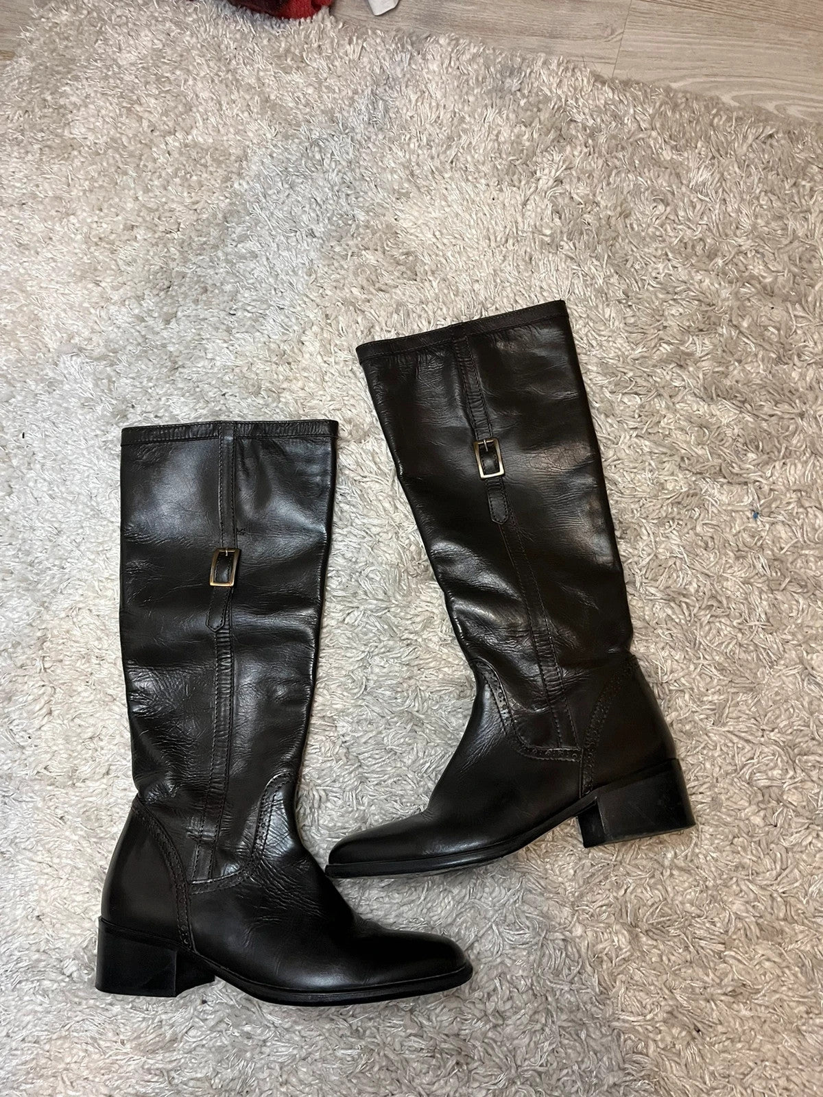 Bottes hautes cavalière en cuir René Derhy taille 40