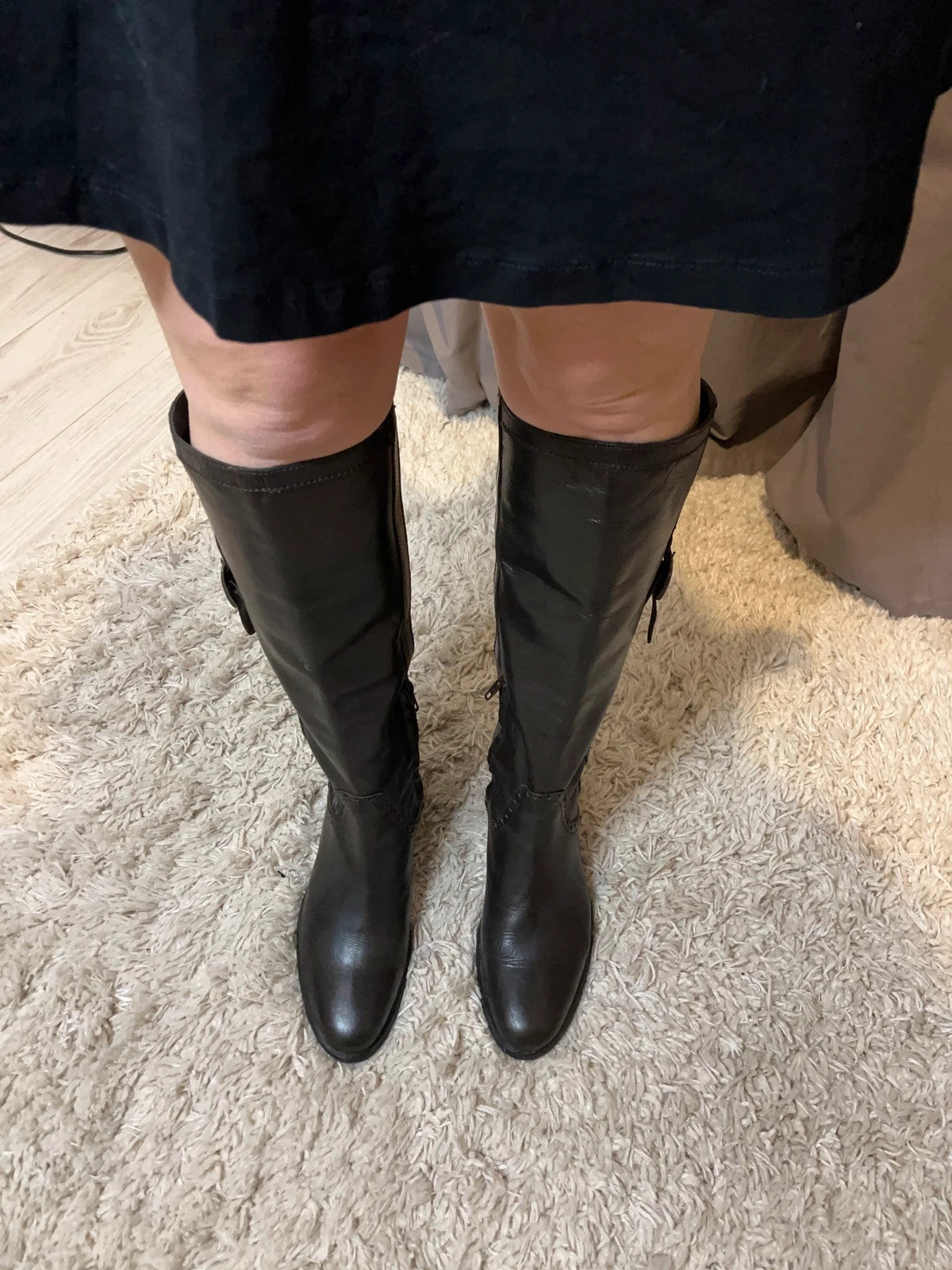 Bottes hautes cavalière en cuir René Derhy taille 40