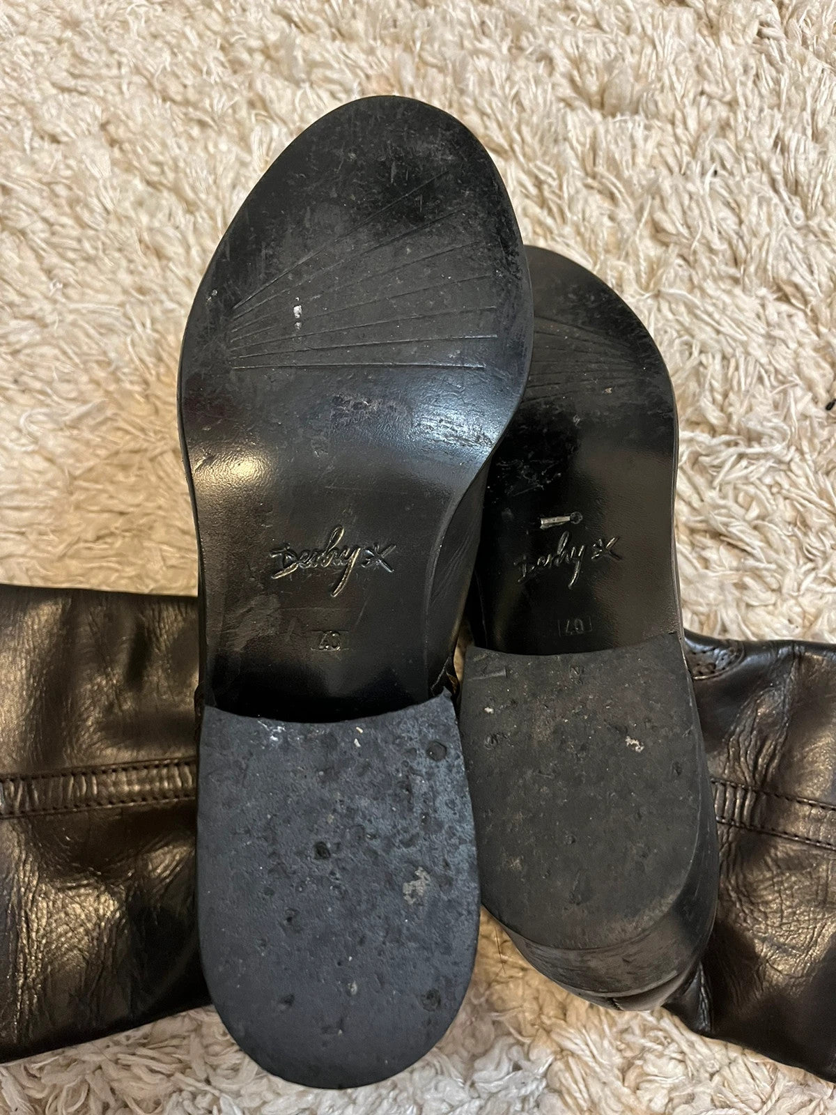 Bottes hautes cavalière en cuir René Derhy taille 40