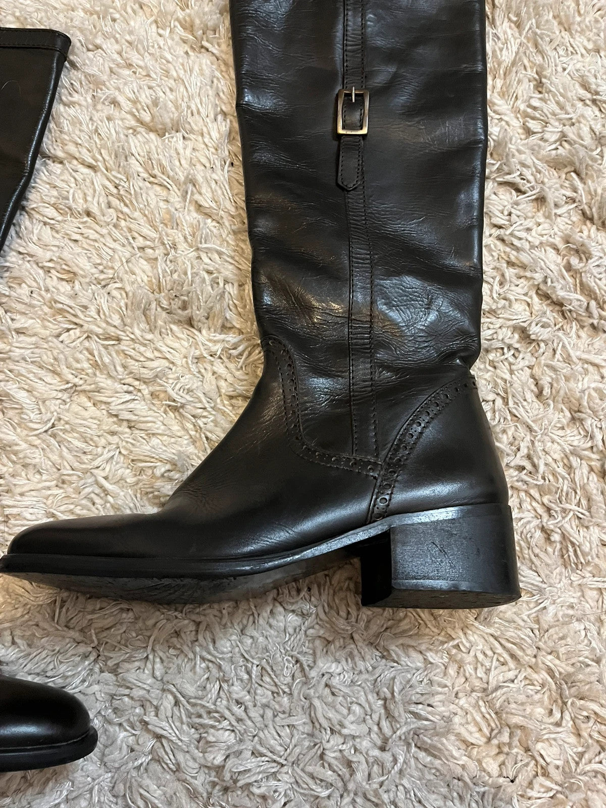 Bottes hautes cavalière en cuir René Derhy taille 40
