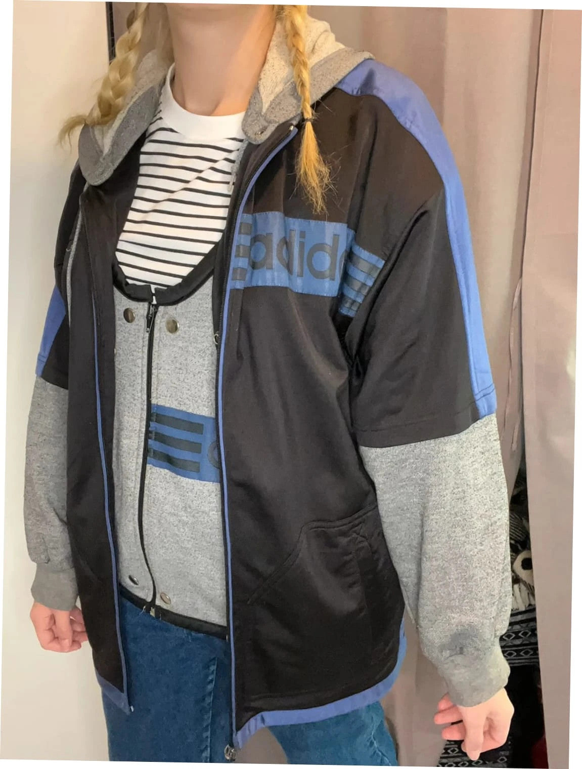 Veste adidas vintage 90’ avec son petit gilet sans manches