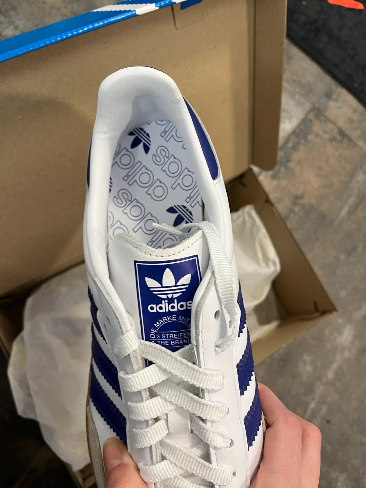 Adidas Samba OG White/violet/gum Neuves 42 ou 43 1/3