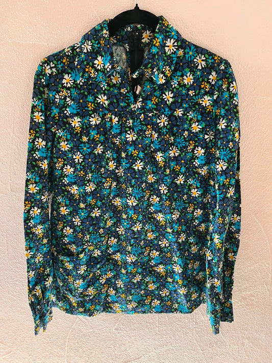 Blouse vintage à fleurs