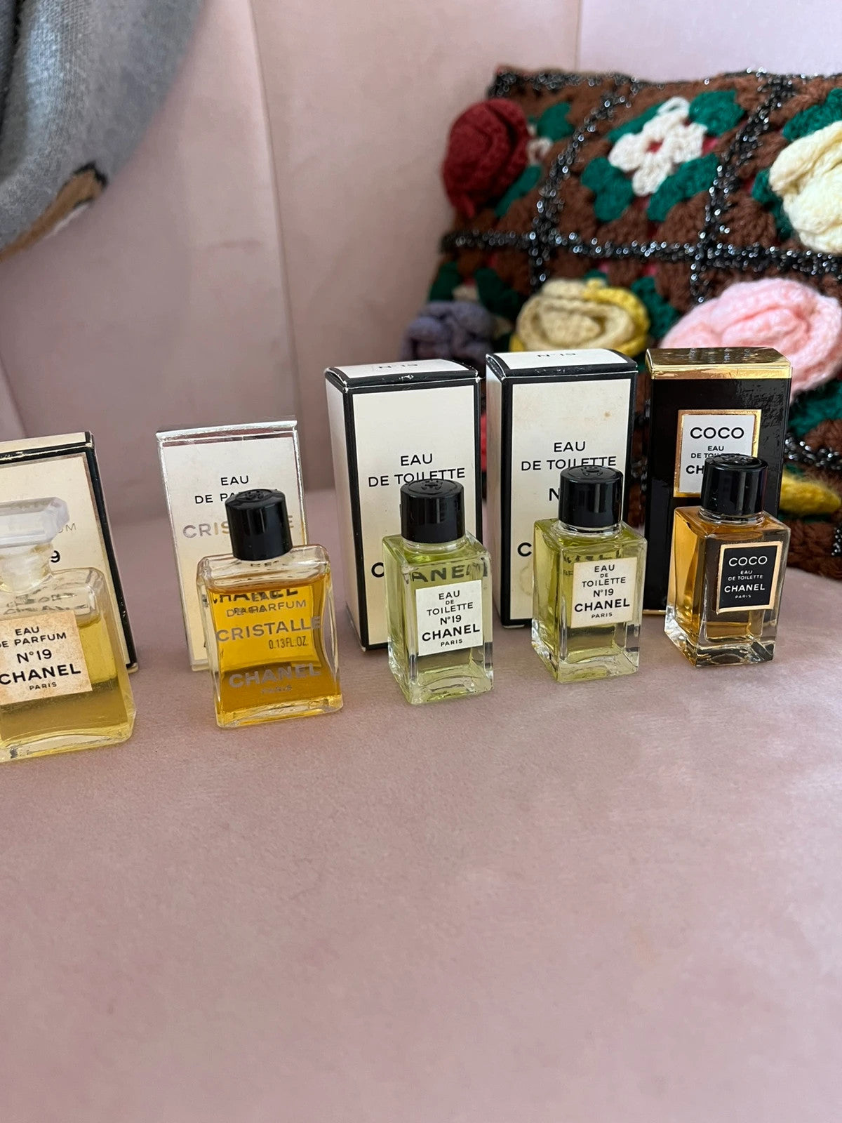 Lot d’échantillons Chanel 4mL (n19,coco,Cristalle)