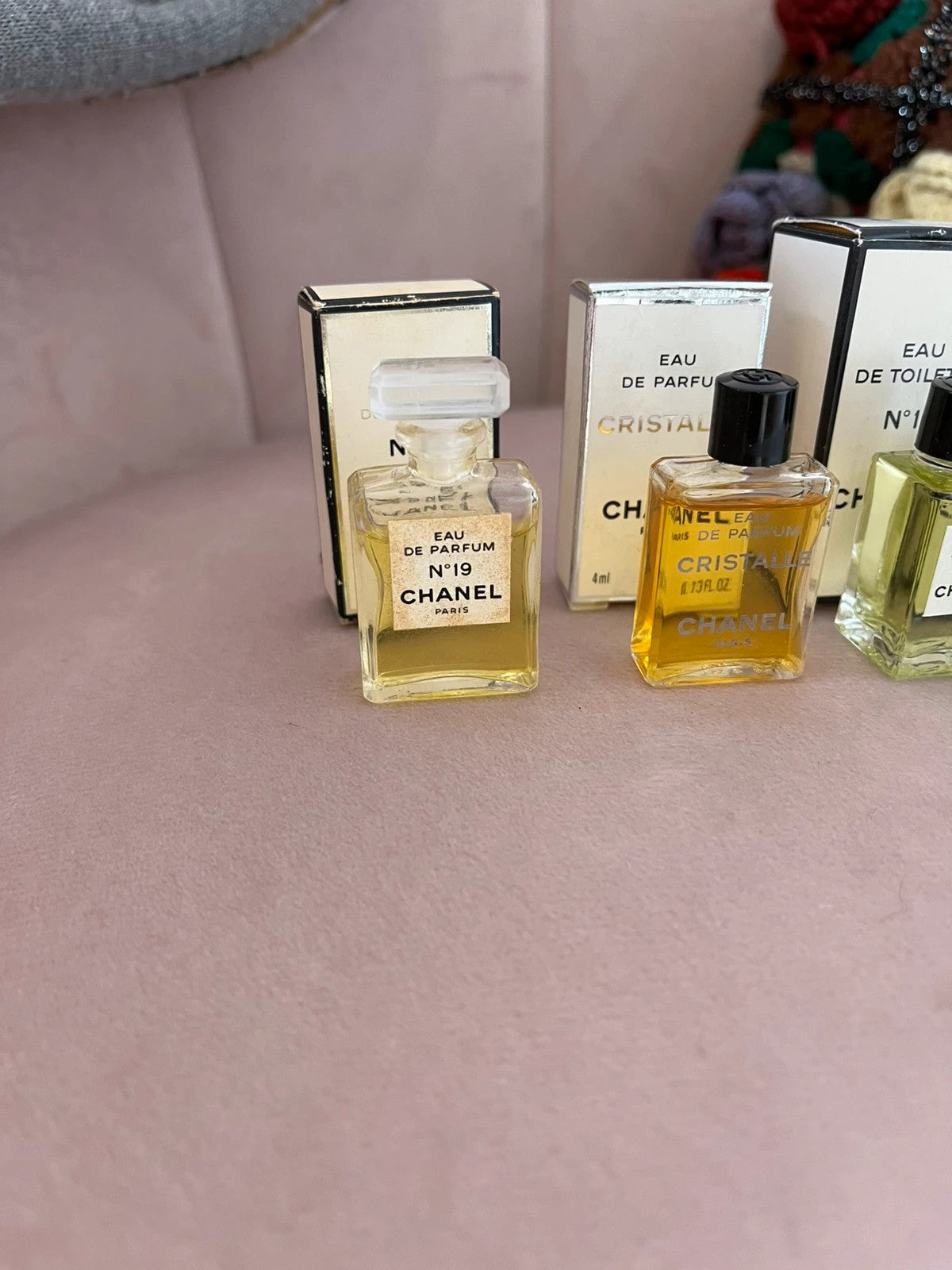 Lot d’échantillons Chanel 4mL (n19,coco,Cristalle)