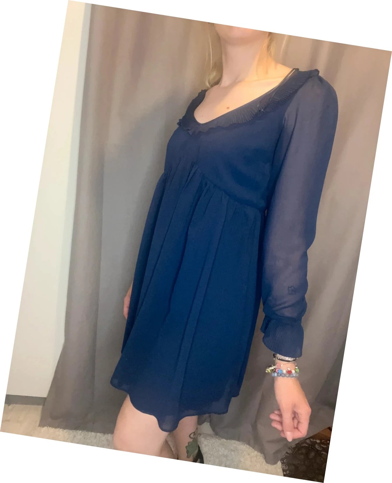Robe Nafnaf bleue marine