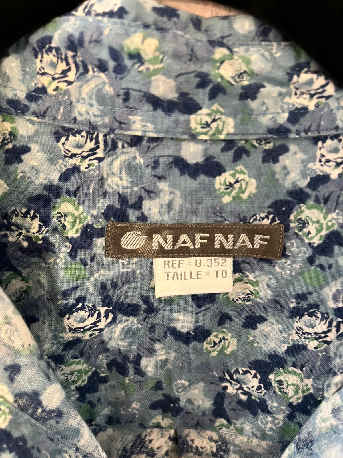 Chemise Nafnaf vintage à fleurs