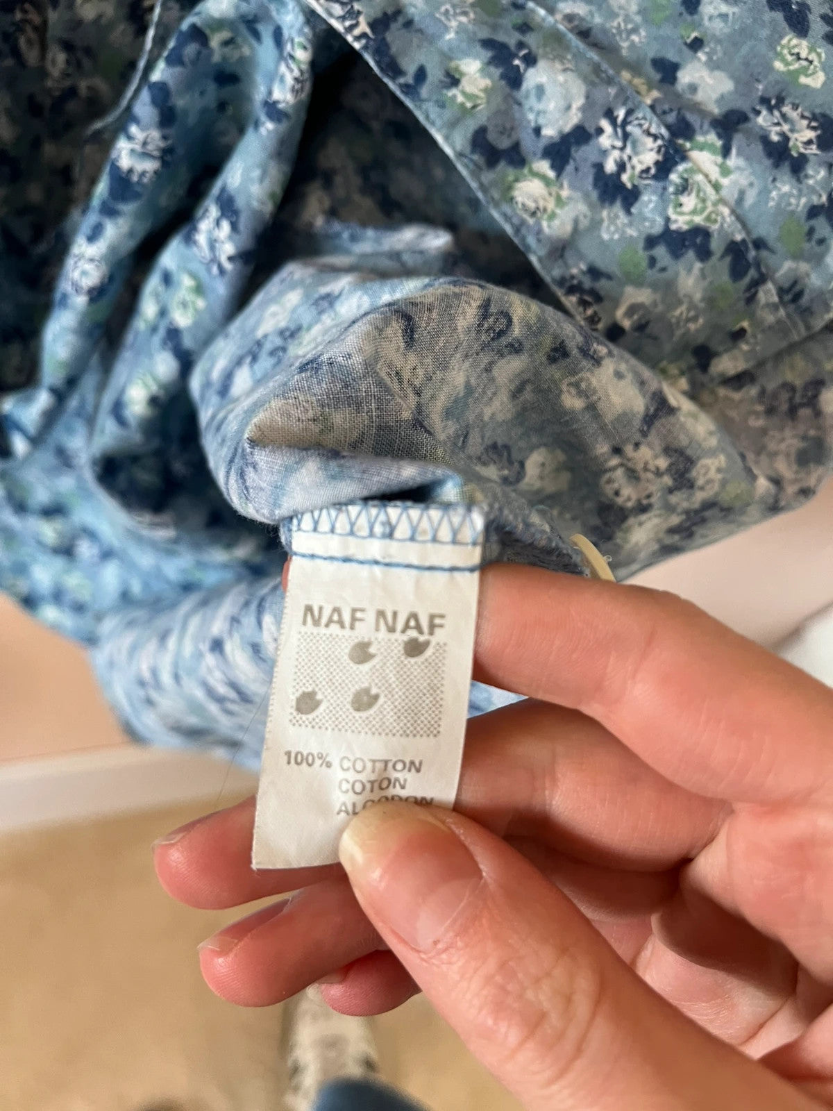 Chemise Nafnaf vintage à fleurs