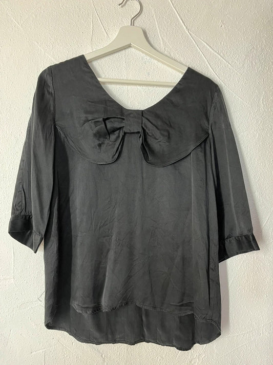 Blouse en soie avec un noeud dans le dos Claudie Pierlot