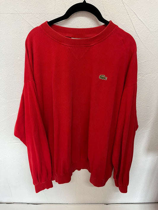 Pull Lacoste vintage rouge